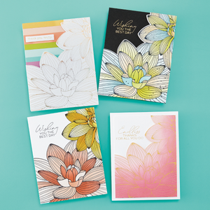 Layered Golden Bloom Stencil - BetterPress Society January 2026 Add-On