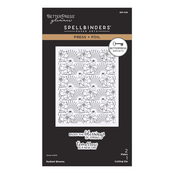 Radiant Blooms Press Plate & Die Set - BetterPress Society February 2026