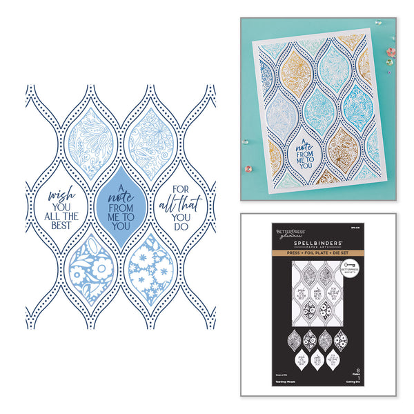 Teardrop Mosaic Press Plate & Die Set - BetterPress Society March 2026