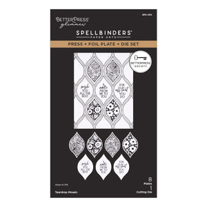 Teardrop Mosaic Press Plate & Die Set - BetterPress Society March 2026