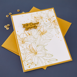 Cascading Lilies Press Plate & Die Set - BetterPress Society April 2026
