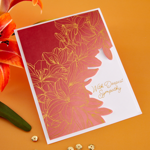 Cascading Lilies Press Plate & Die Set - BetterPress Society April 2026