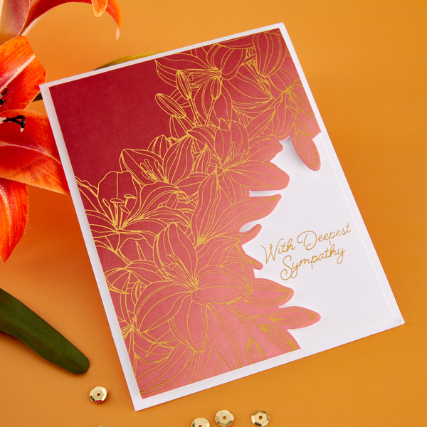 Cascading Lilies Press Plate & Die Set - BetterPress Society April 2026