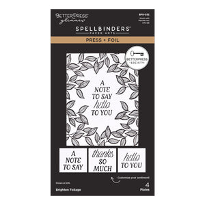 Brighten Foliage Press Plates + Free Gift Stencil - BetterPress Society May 2026