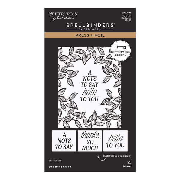 Brighten Foliage Press Plates + Free Gift Stencil - BetterPress Society May 2026