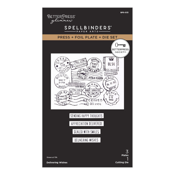 Delivering Wishes Press Plate & Die Set - BetterPress Society June 2026