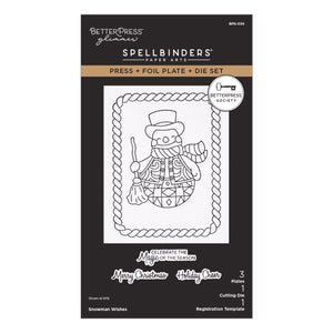 Snowman Wishes Press Plates + Free Gift Dies - BetterPress Society July 2026
