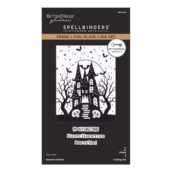 Haunted Hollow Press Plate & Die Set - BetterPress Society August 2026