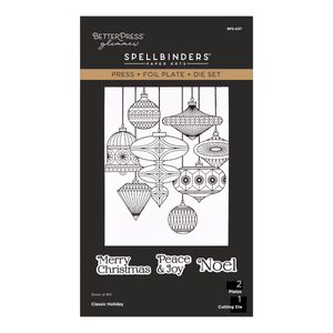 Classic Holiday Press Plate & Die Set - BetterPress Society October 2026