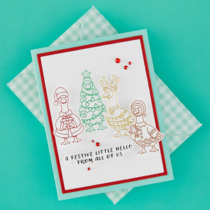 Festive Flock Press Plate & Die Set - BetterPress Society November 2026