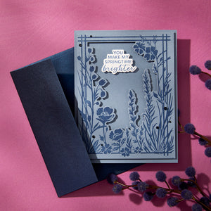 Bloom With Happiness Press Plate & Die Set - BetterPress Society February 2025