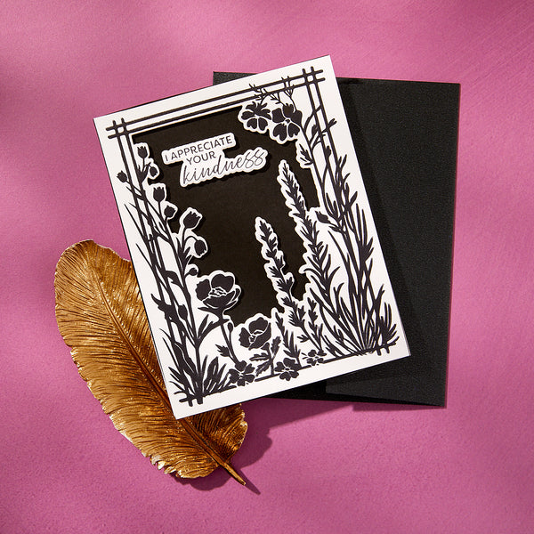 Bloom With Happiness Press Plate & Die Set - BetterPress Society February 2025