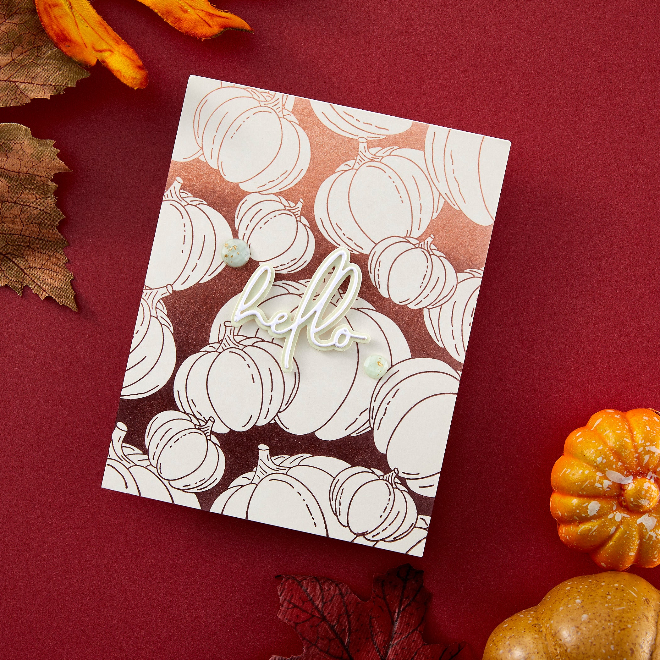 Raining Pumpkins Press Plate - BetterPress Society September 2024