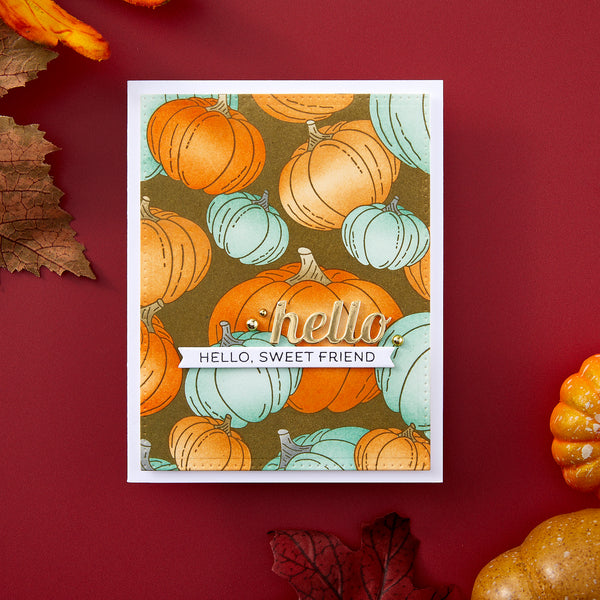 Raining Pumpkins Press Plate - BetterPress Society September 2024