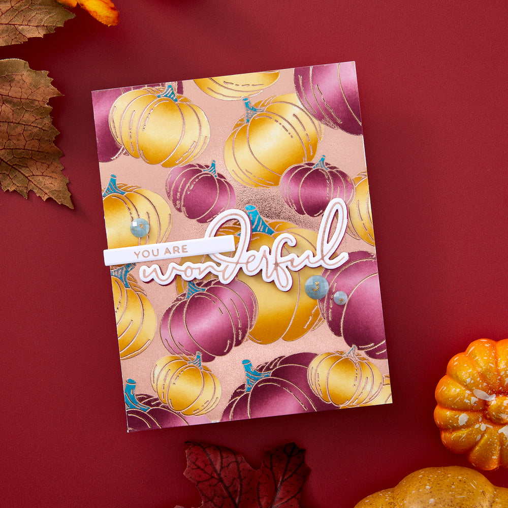 Layered Raining Pumpkins Stencils - BetterPress Society September 2024 Add-On