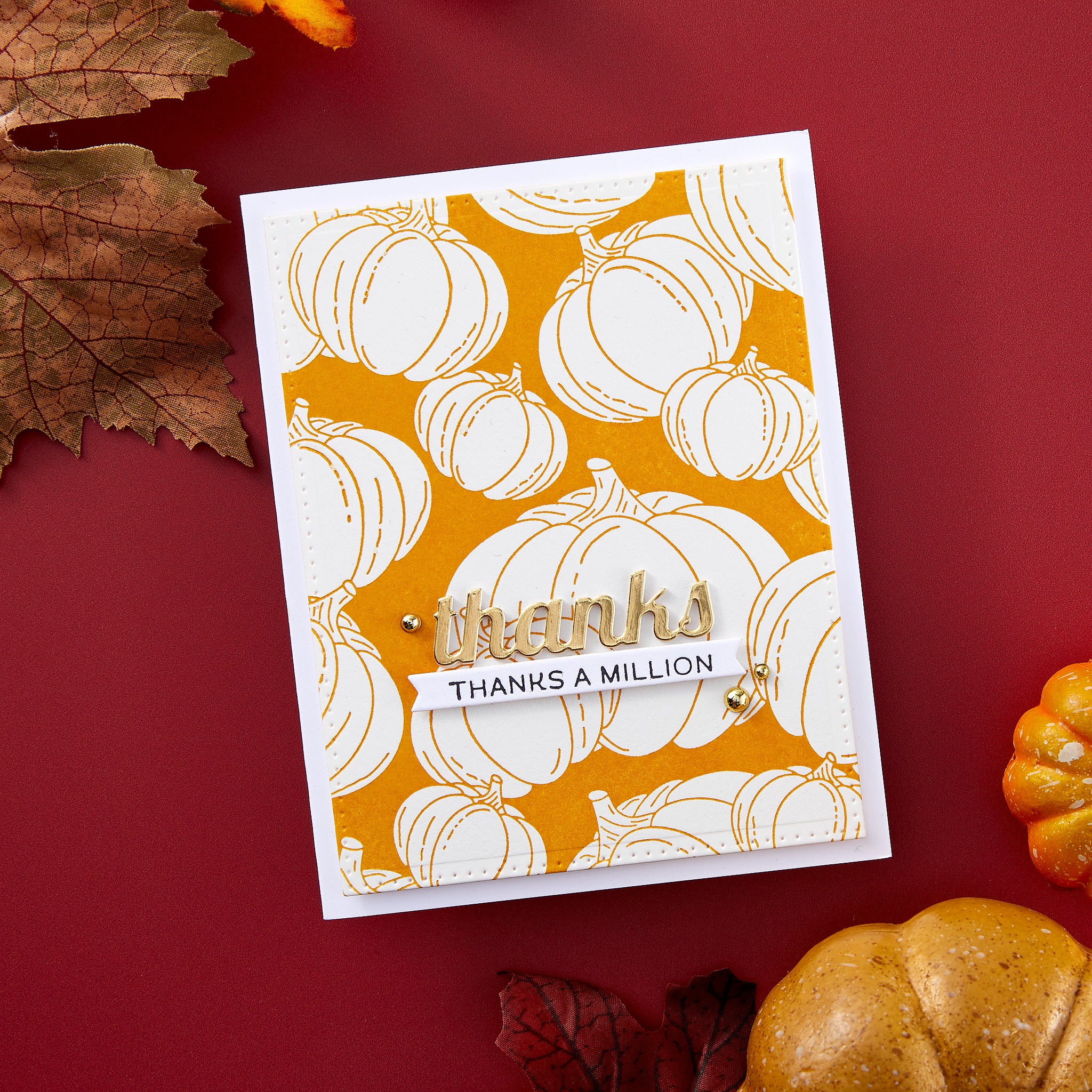 Raining Pumpkins Press Plate - BetterPress Society September 2024