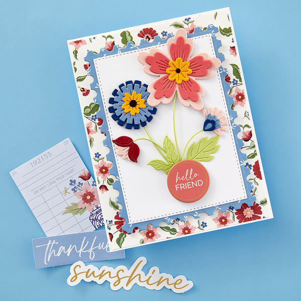 Floral Spray Etched Dies from the Bayfair Collection