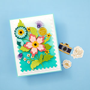 Floral Spray Etched Dies from the Bayfair Collection