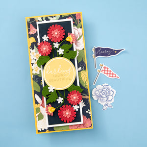 Floral Spray Etched Dies from the Bayfair Collection