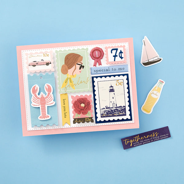 Nested Postage Labels & Tag Etched Dies from the Bayfair Collection
