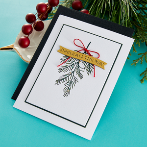 Evergreen Branches Press Plate from the BetterPress Christmas Collection