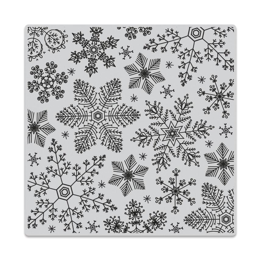 Hero Arts Hand Drawn Snowflakes Bold Prints Cling Rubber Stamp