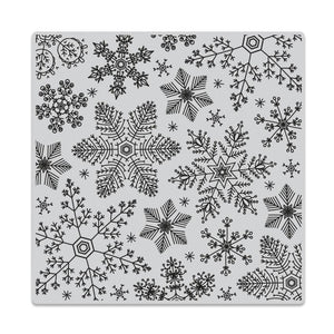 Hero Arts Hand Drawn Snowflakes Bold Prints Cling Rubber Stamp