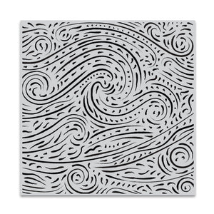 Hero Arts Starry Night Brushstroke Bold Prints Cling Rubber Stamp
