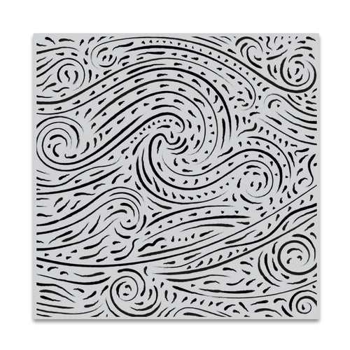 Hero Arts Starry Night Brushstroke Bold Prints Cling Rubber Stamp