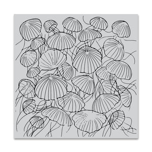 Hero Arts Jellyfish Party Bold Prints Cling Rubber Stamp
