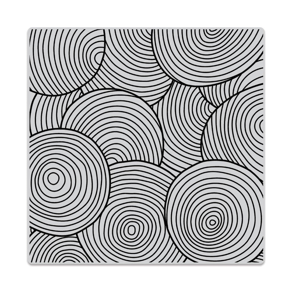 Hero Arts Circle Pattern Bold Prints Cling Rubber Stamp