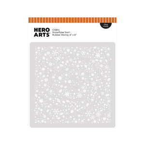 Hero Arts Snowflake Swirl Bold Prints Cling Rubber Stamp