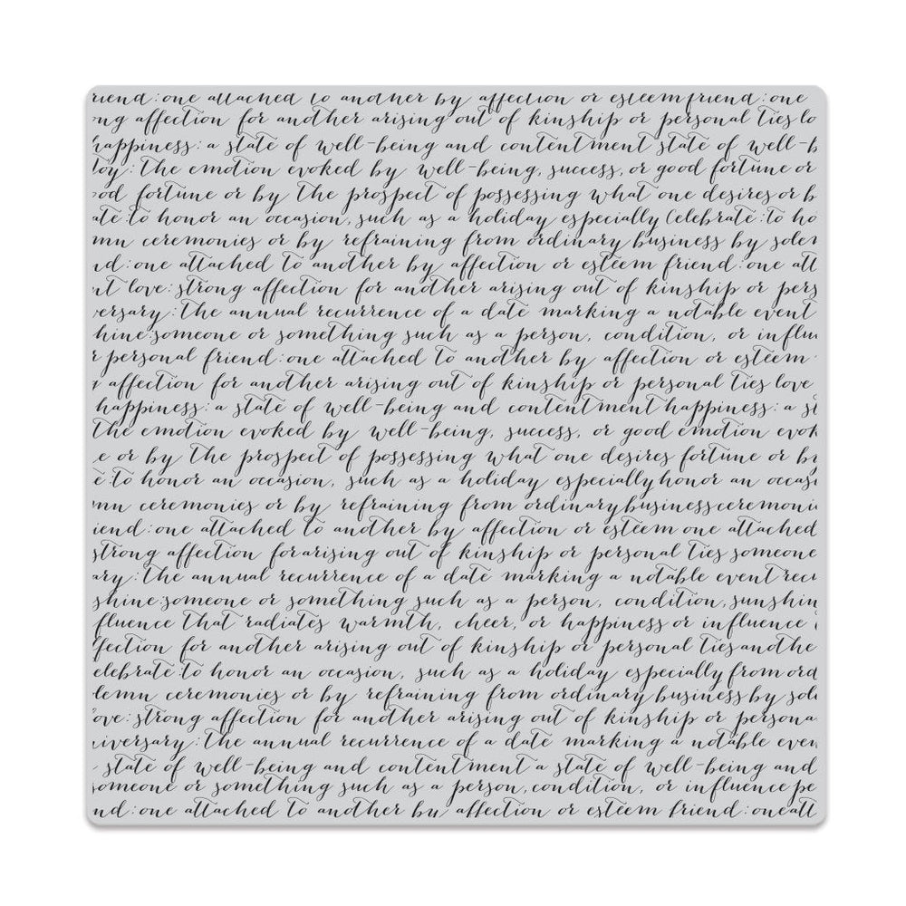 Hero Arts Script Bold Prints Cling Rubber Stamp