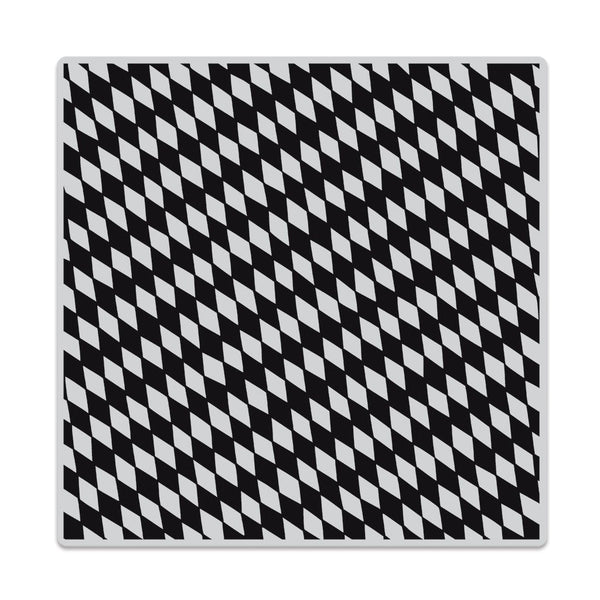 Hero Arts Slanted Checkerboard Bold Prints Cling Rubber Stamp