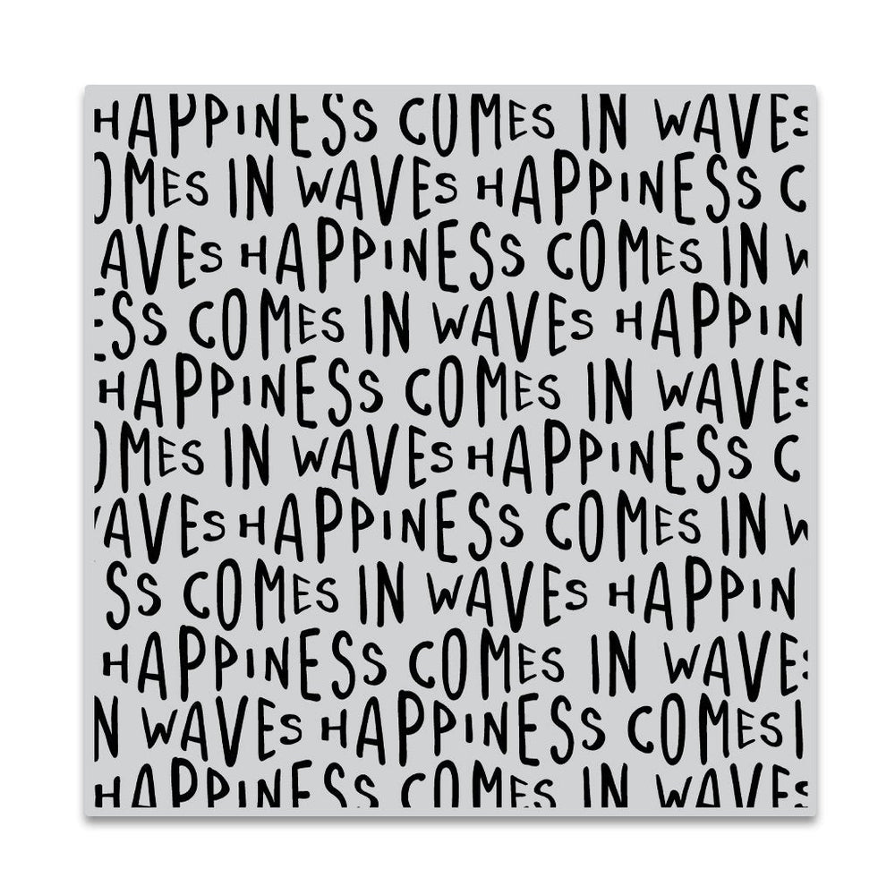 Hero Arts Happiness Waves Bold Prints Cling Rubber Stamp