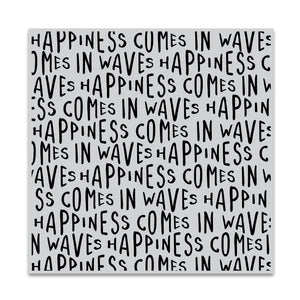 Hero Arts Happiness Waves Bold Prints Cling Rubber Stamp