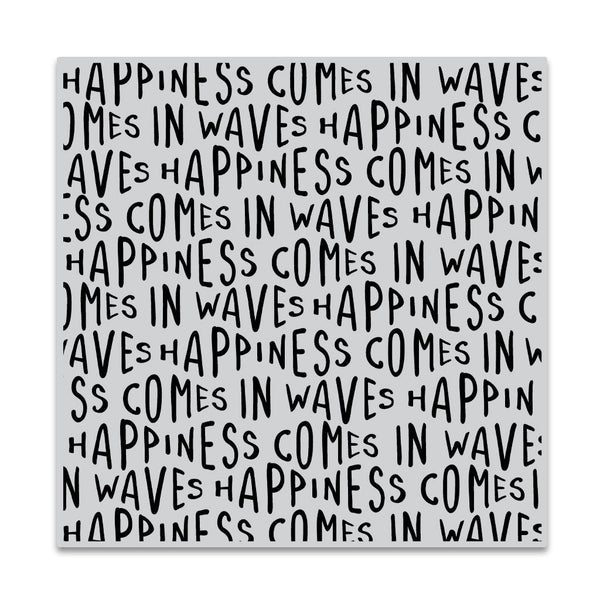 Hero Arts Happiness Waves Bold Prints Cling Rubber Stamp