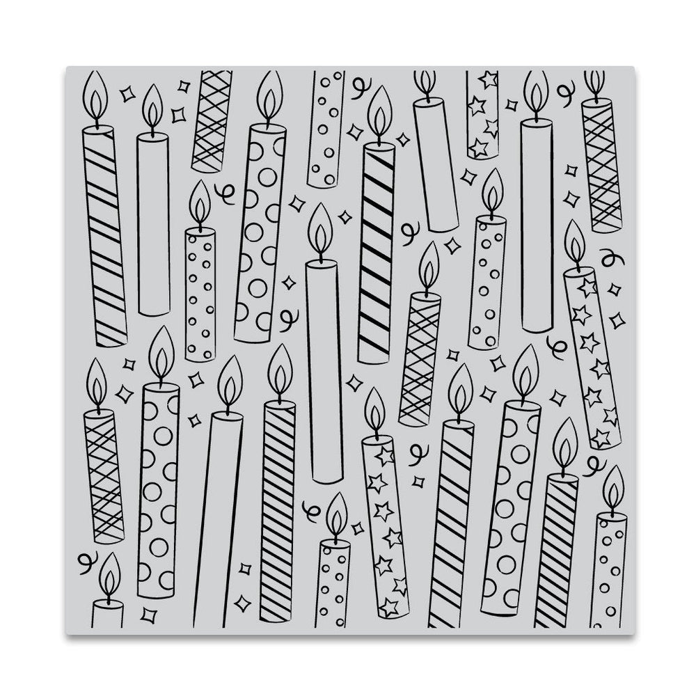 Hero Arts Candles Bold Prints Cling Rubber Stamp