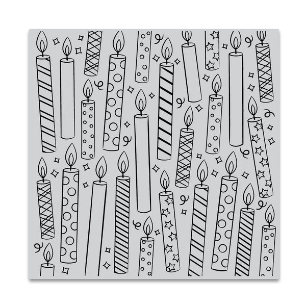 Hero Arts Candles Bold Prints Cling Rubber Stamp