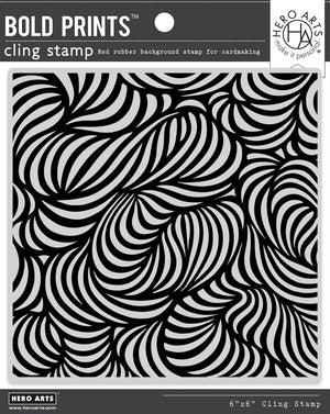 Hero Arts Swirl Bold Prints Cling Rubber Stamp