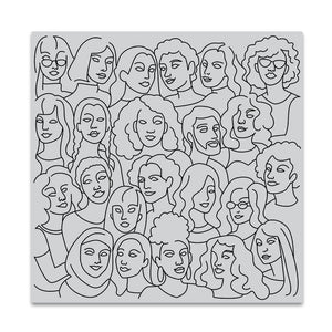 Hero Arts United People Bold Prints Cling Rubber Stamp