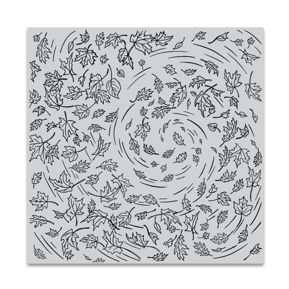 Hero Arts Leaves in the Wind Bold Prints Cling Rubber Stamp