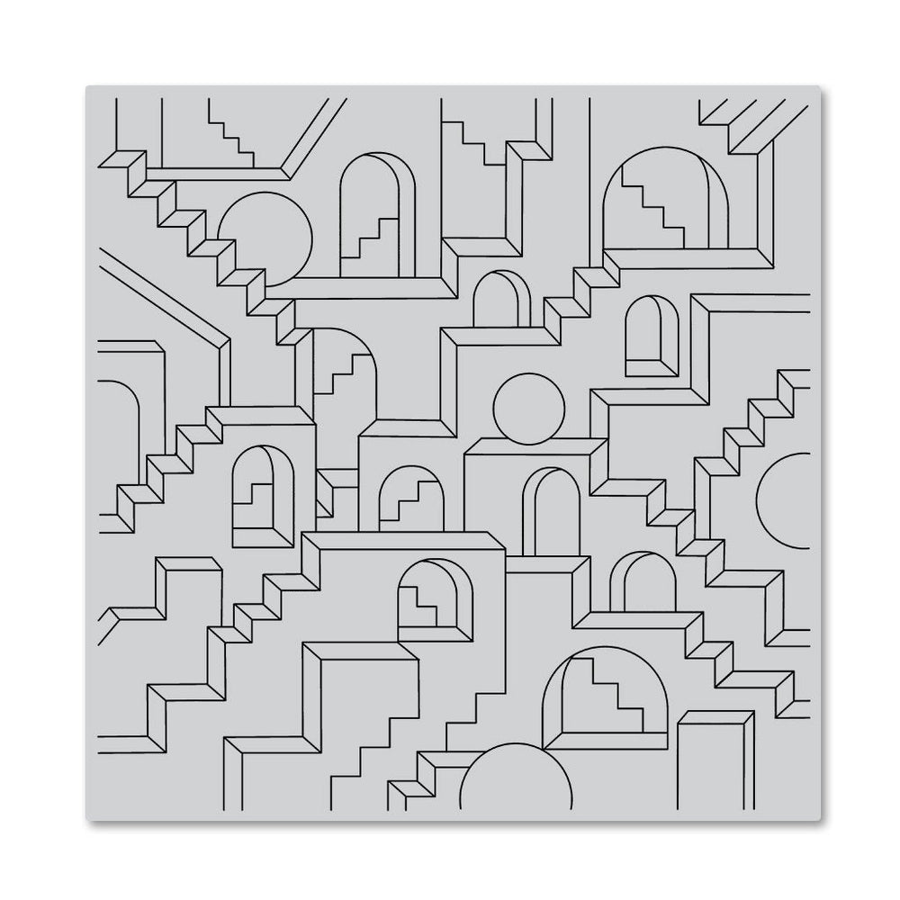 Hero Arts Geometric City Bold Prints Cling Rubber Stamp