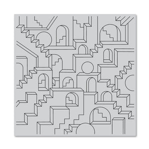 Hero Arts Geometric City Bold Prints Cling Rubber Stamp