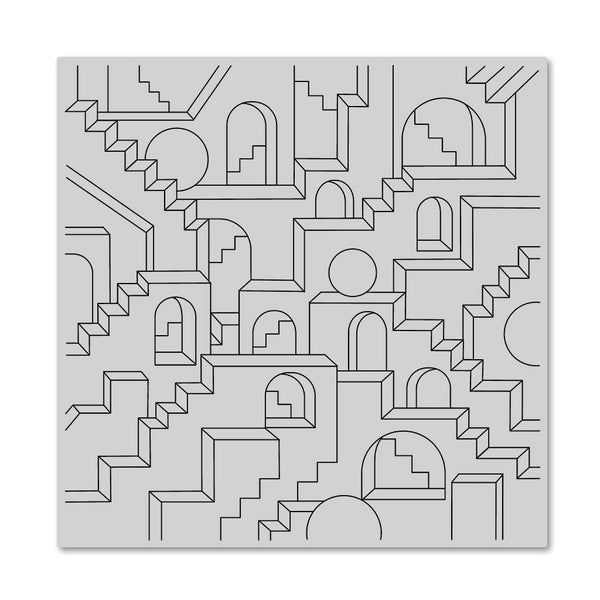 Hero Arts Geometric City Bold Prints Cling Rubber Stamp