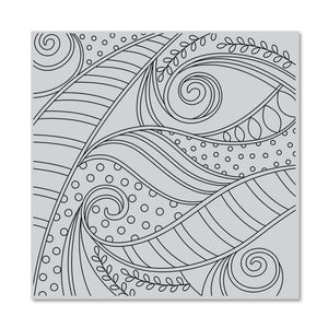 Hero Arts Swirls and Dots Bold Prints Cling Rubber Stamp