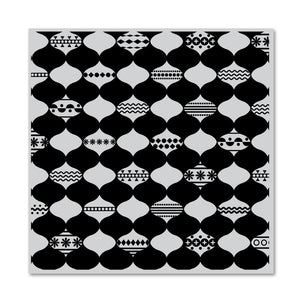 Hero Arts Ornaments Grid Bold Prints Cling Rubber Stamp