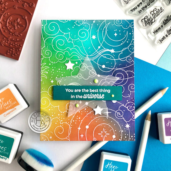 Hero Arts Color Layering Stellar Flowers Clear Stamps