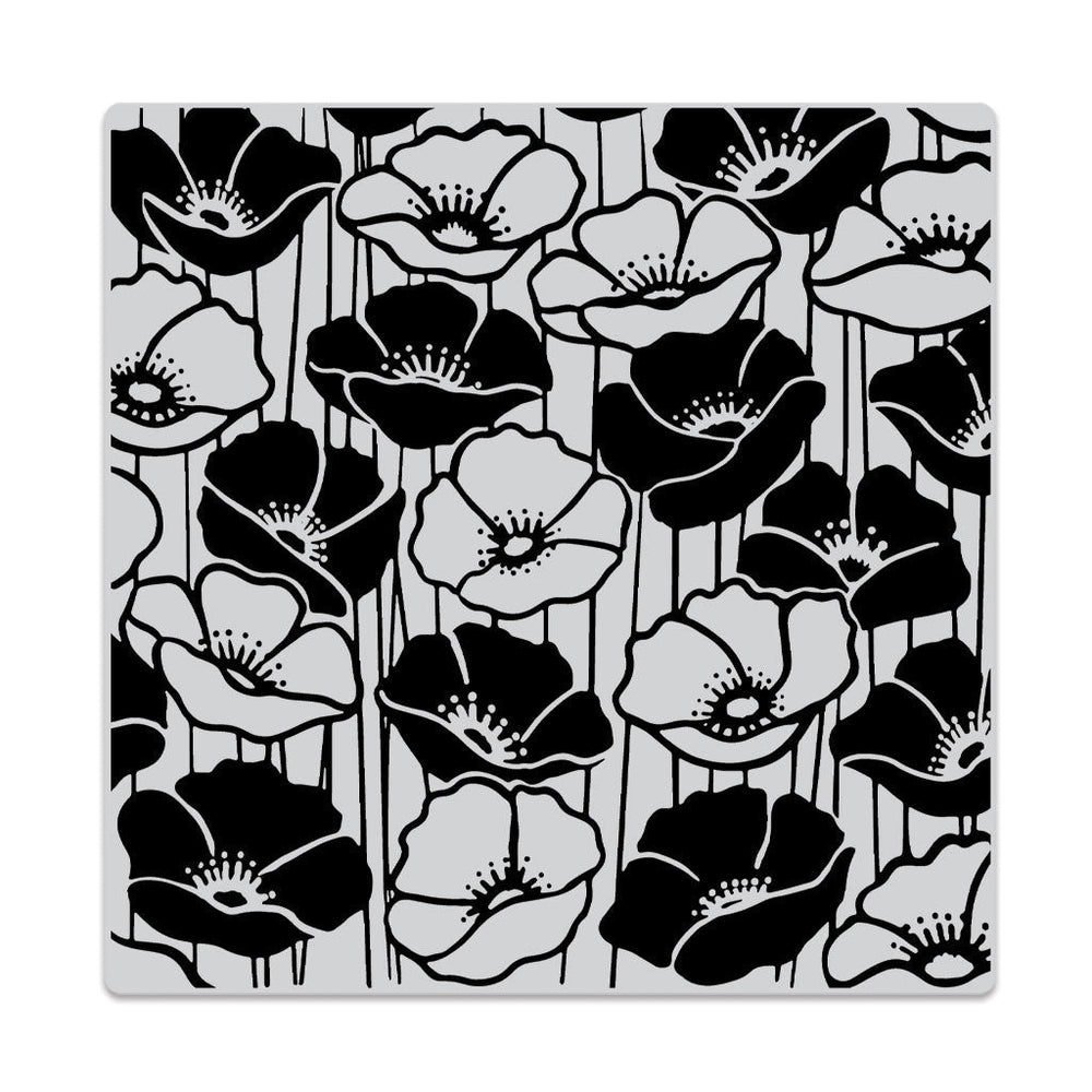 Hero Arts Poppy Field Bold Prints Cling Rubber Stamp