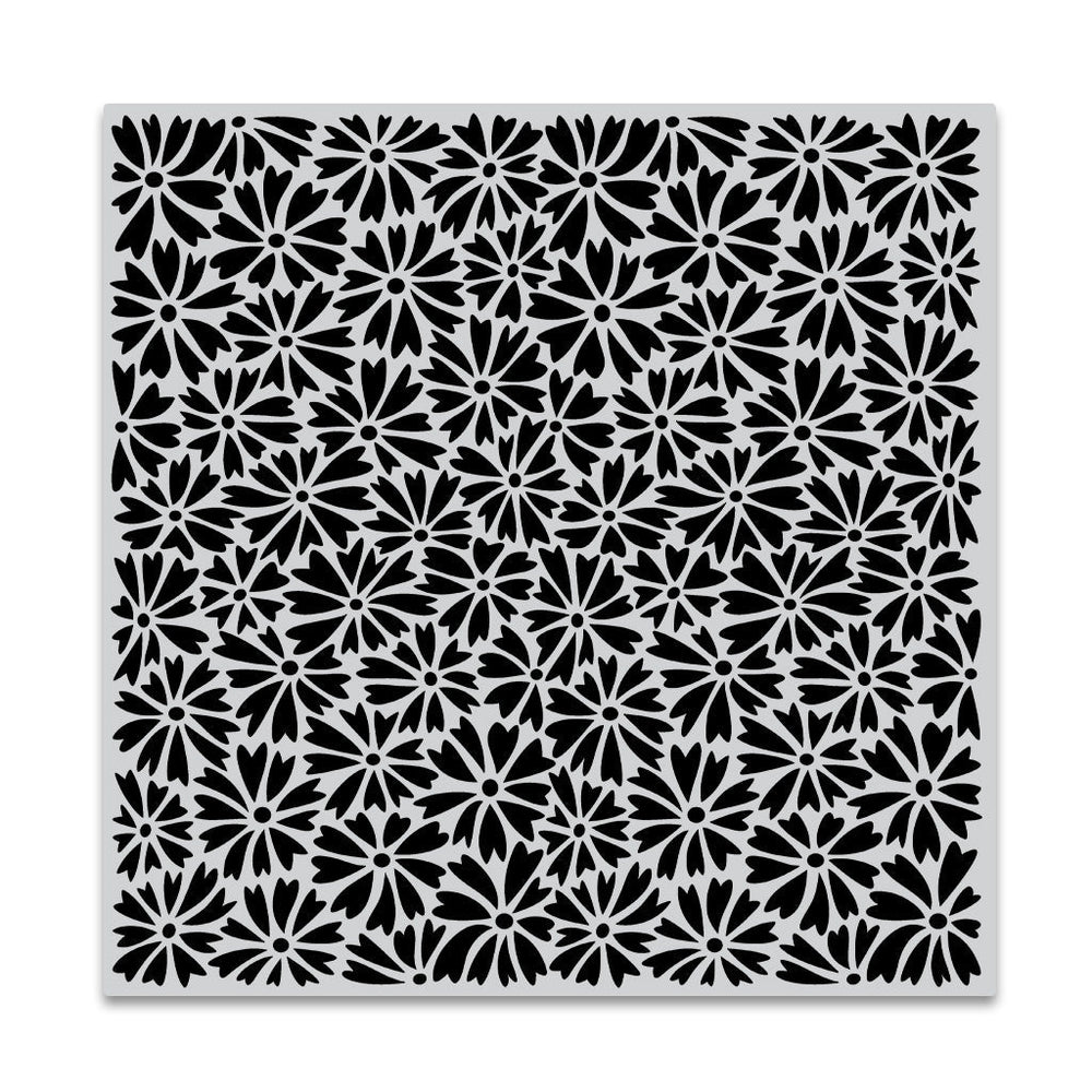 Hero Arts Heart-Shaped Daisies Bold Prints Cling Rubber Stamp